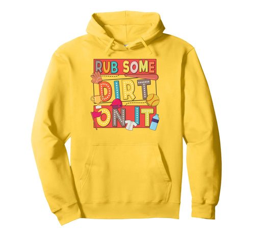 Softball Mom Softball Dad Biggest Fan Rub Hoodie - Unique Graphic Unisex - T-Shirt, Sweatshirt, Hoodie