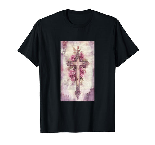 Gothic Cross Grunge Aesthetic Y2K Goth T-Shirt - Aesthetic Graphic Unisex - T-Shirt, Sweatshirt, Hoodie