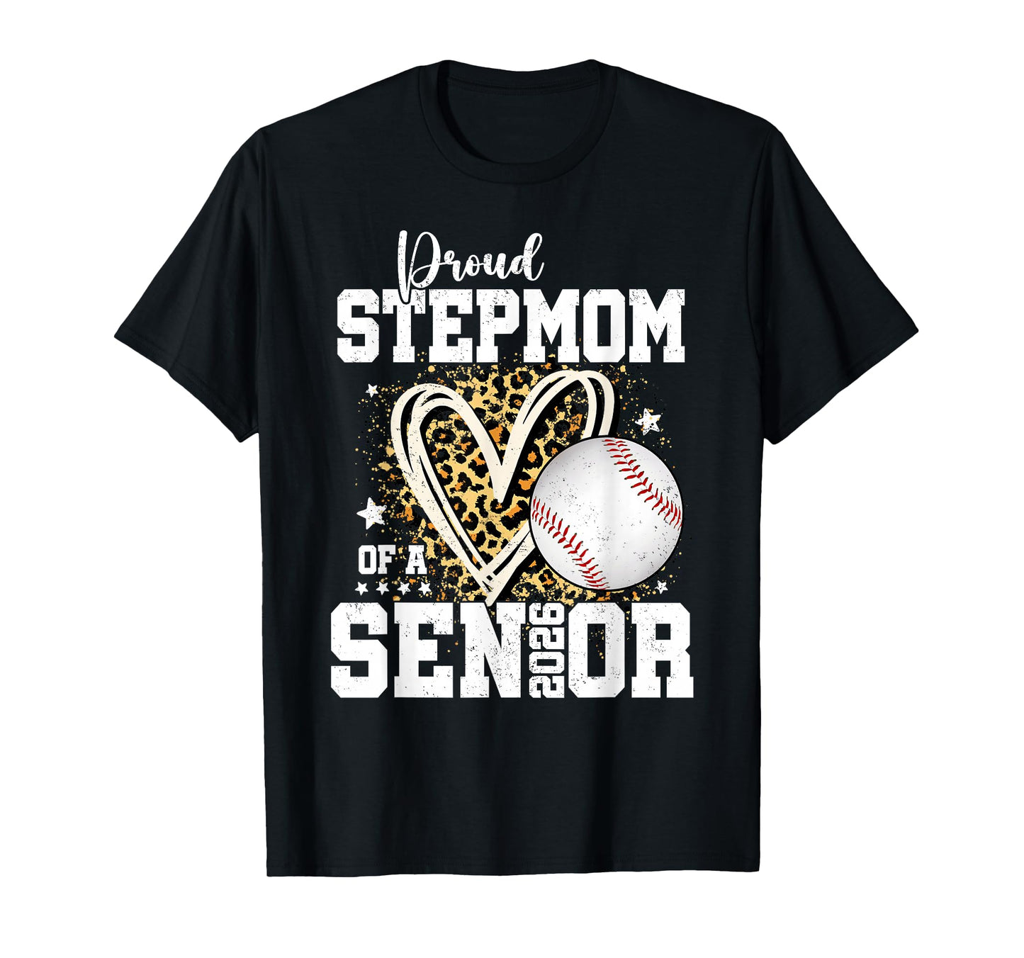 Proud Stepmom 2026 Senior Baseball T-Shirt - Minimalist Print Men Women - T-Shirt, Sweatshirt, Hoodie