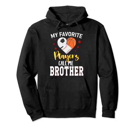 My Favorite Players Baseball Basketball Hoodie - Unique Graphic Unisex - T-Shirt, Sweatshirt, Hoodie