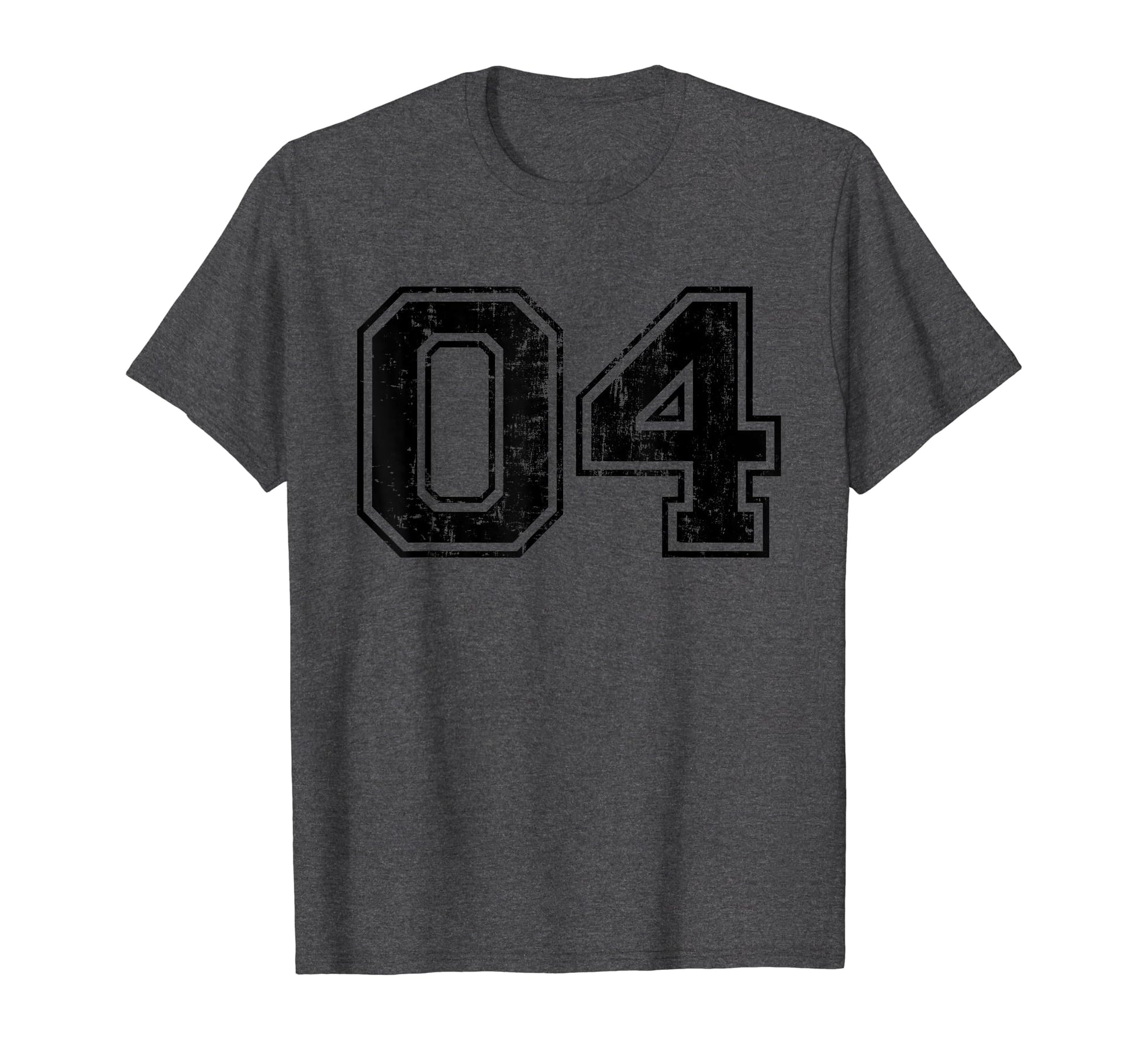 Number 04 Four Varsity Distressed Sport T-Shirt - Aesthetic Graphic Unisex - T-Shirt, Sweatshirt, Hoodie