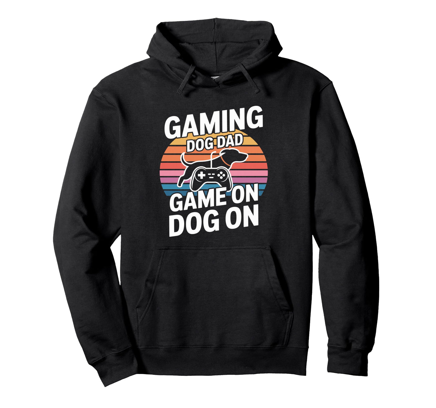 Funny Gaming Dog Dad Game Dog Hoodie - Streetwear Style for Adults - T-Shirt, Sweatshirt, Hoodie
