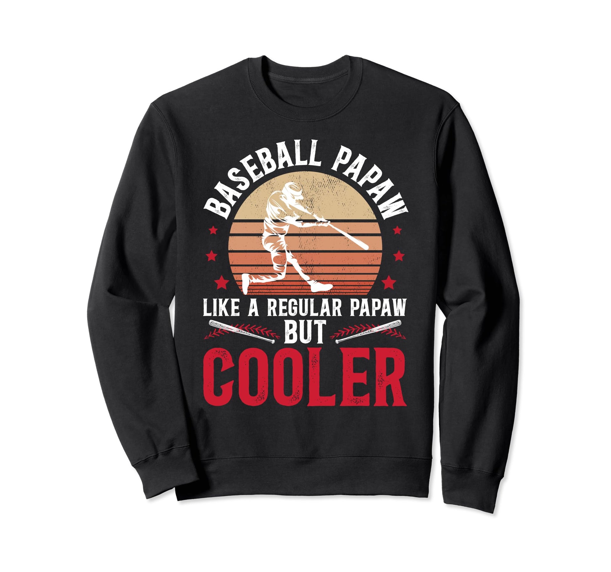 Baseball Papaw Grandpa Papaw Sweatshirt - Minimalist Print for Adults - T-Shirt, Sweatshirt, Hoodie