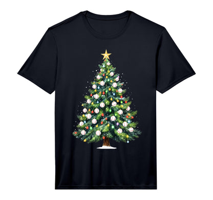 Baseball Tree Lights Funny Family T-Shirt - Unique Graphic for Adults - T-Shirt, Sweatshirt, Hoodie