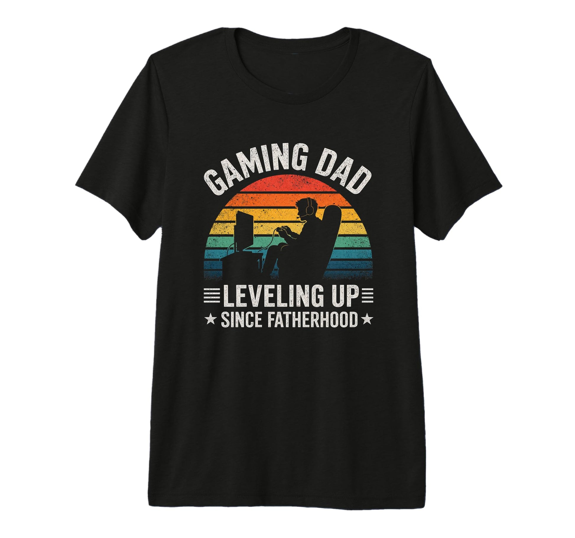 Gaming Dad Leveling Up Since T-Shirt - Aesthetic Graphic for Adults - T-Shirt, Sweatshirt, Hoodie