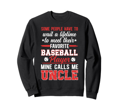 Baseball Uncle Proud Uncle Baseball Sweatshirt - Custom Art Print Unisex - T-Shirt, Sweatshirt, Hoodie