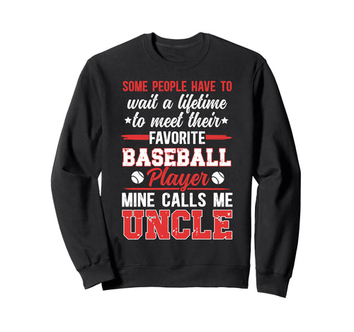 Baseball Uncle Proud Uncle Baseball Sweatshirt - Custom Art Print Unisex - T-Shirt, Sweatshirt, Hoodie