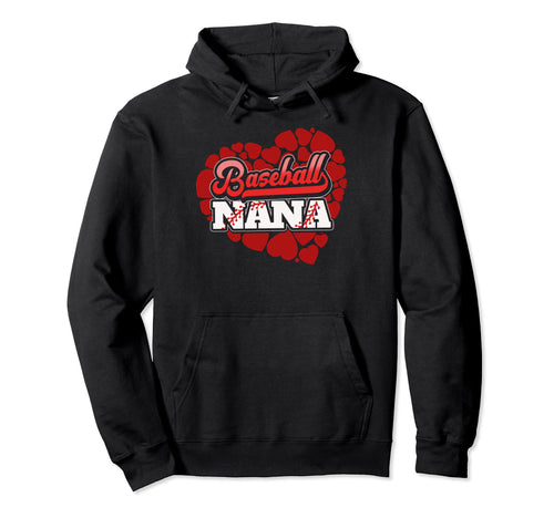 Baseball Nana Grandma Grandson Baseball Hoodie - Fun Novelty Design Unisex - T-Shirt, Sweatshirt, Hoodie