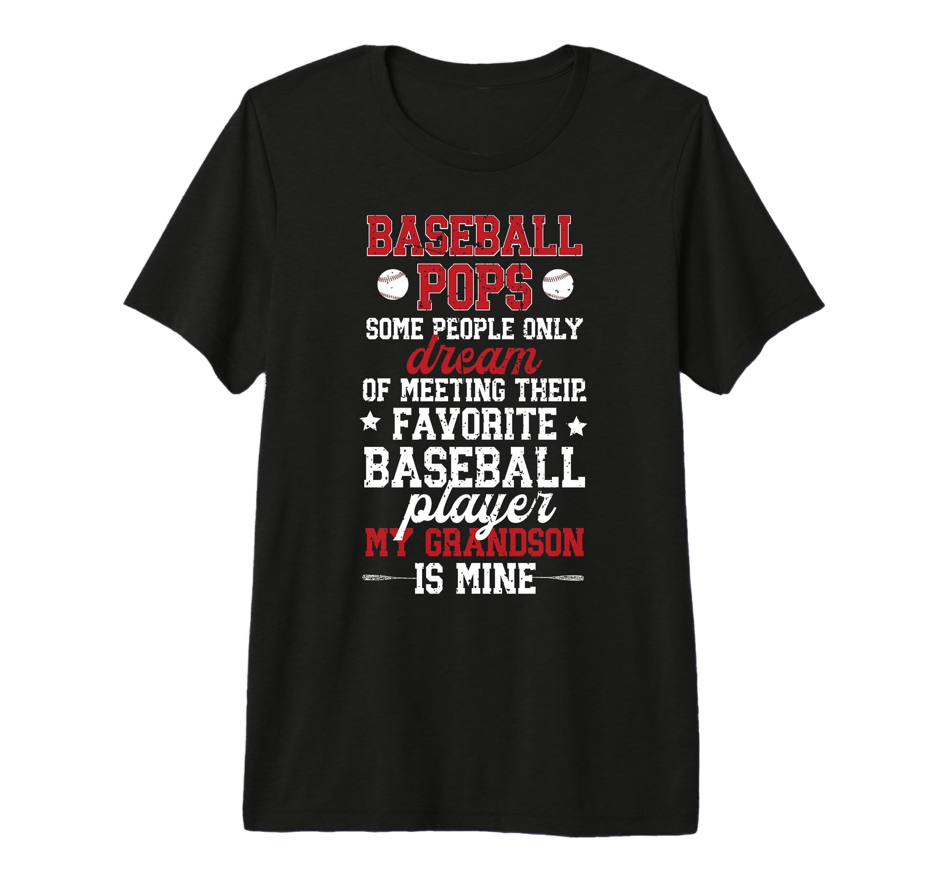 Mens Favorite Baseball Player Pops T-Shirt - Aesthetic Graphic Unisex - T-Shirt, Sweatshirt, Hoodie