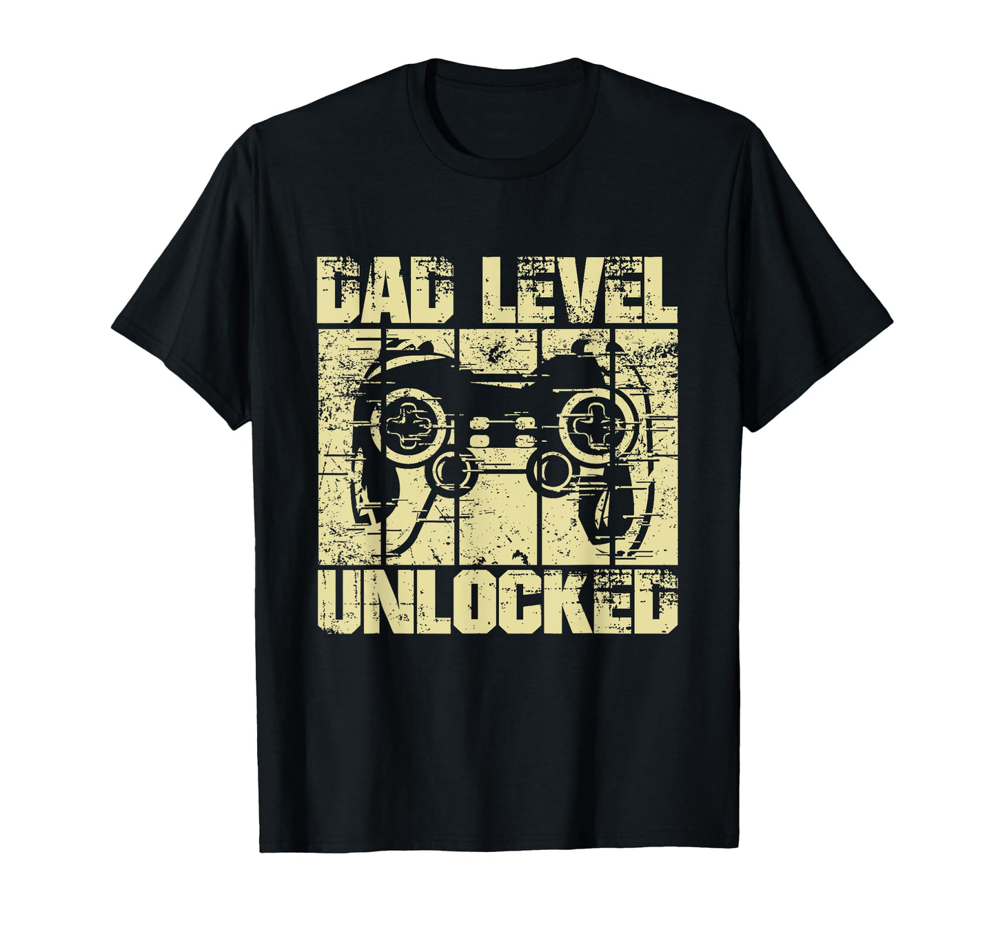 Dad Level Unlocked Gaming Controller T-Shirt - Novelty Apparel for Adults - T-Shirt, Sweatshirt, Hoodie