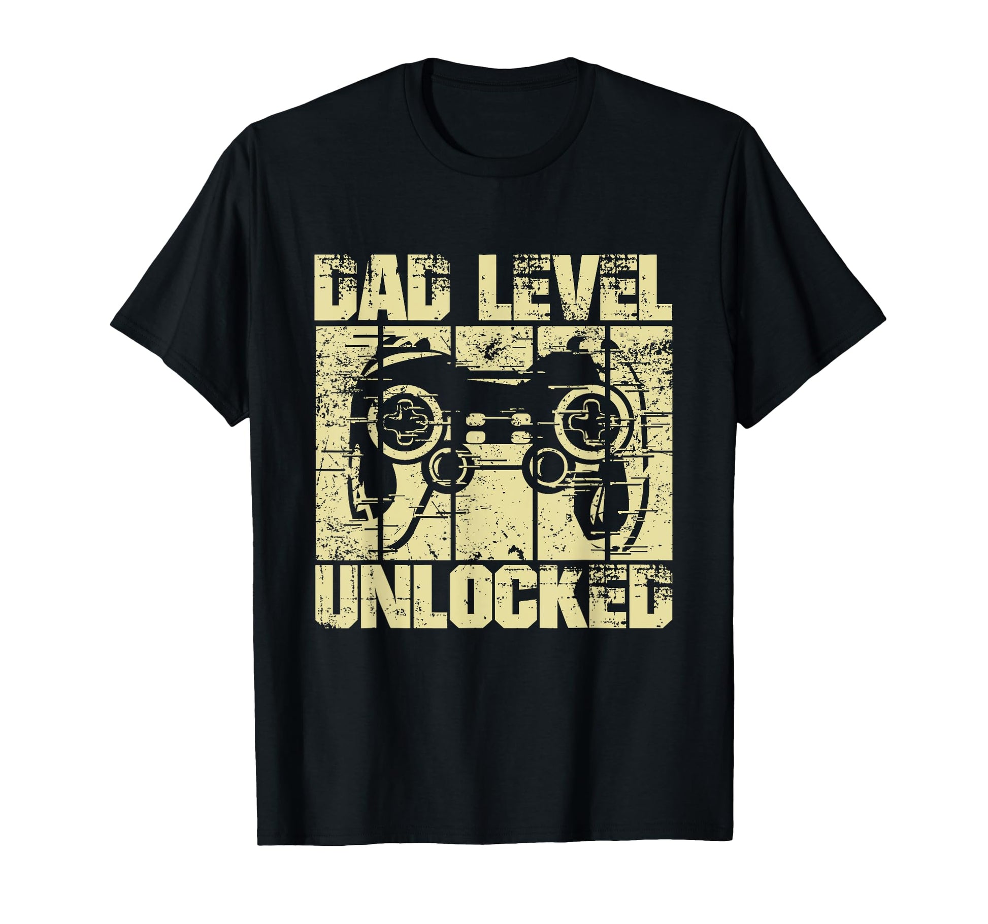 Dad Level Unlocked Gaming Controller T-Shirt - Novelty Apparel for Adults - T-Shirt, Sweatshirt, Hoodie