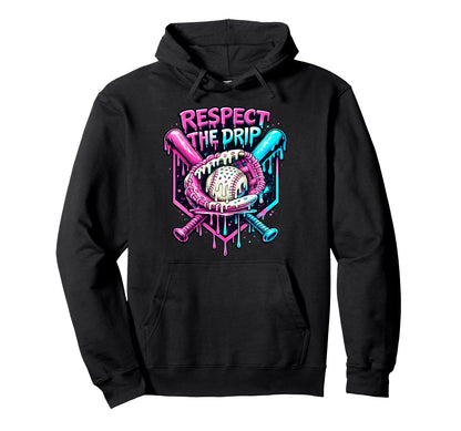 Baseball Drip Team And Ice Cream Hoodie - Trendy Graphic Men Women - T-Shirt, Sweatshirt, Hoodie