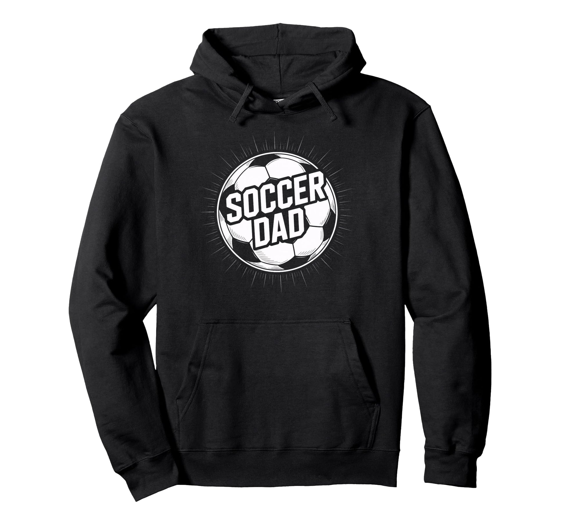 Soccer Dad Dedicated Player Support Family Hoodie - Graphic Print Unisex - T-Shirt, Sweatshirt, Hoodie