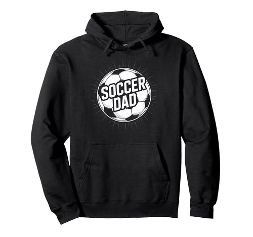 Soccer Dad Dedicated Player Support Family Hoodie - Graphic Print Unisex - T-Shirt, Sweatshirt, Hoodie