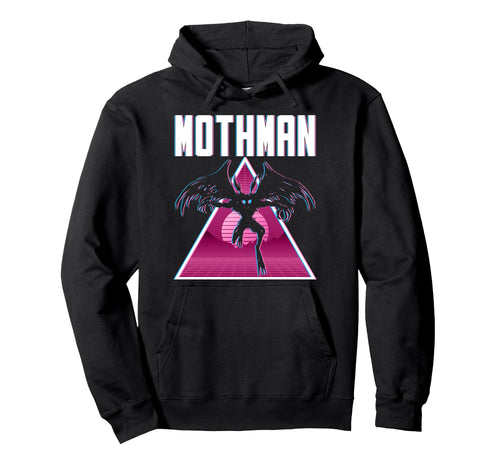 Vaporwave Aesthetic Mothman Cryptozoology Hoodie - Graphic Print Unisex - T-Shirt, Sweatshirt, Hoodie