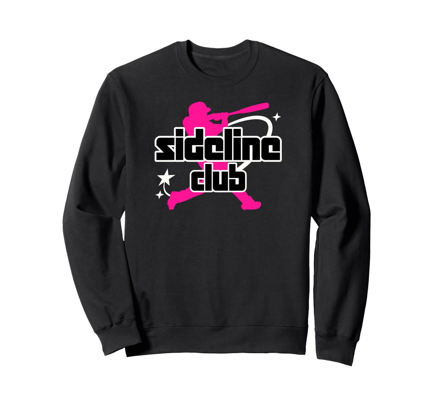 Sideline Club Funny Baseball Mom Sweatshirt - Trendy Graphic Unisex - T-Shirt, Sweatshirt, Hoodie