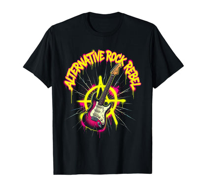 90S Alternative Rock Rebel T-Shirt - Custom Art Print Unisex - T-Shirt, Sweatshirt, Hoodie