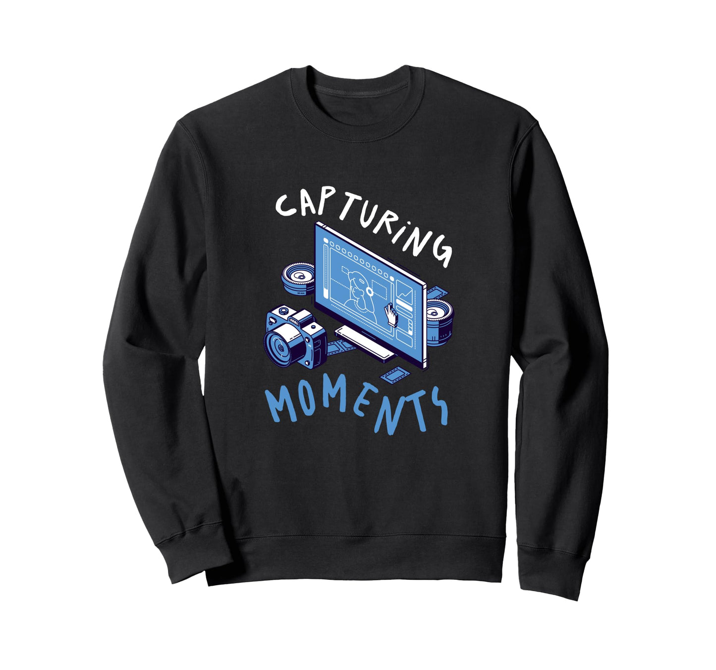 Photography Camera Snap Photo Sweatshirt - Novelty Apparel for Adults - T-Shirt, Sweatshirt, Hoodie