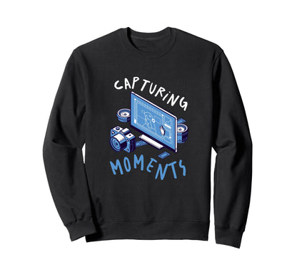 Photography Camera Snap Photo Sweatshirt - Novelty Apparel for Adults - T-Shirt, Sweatshirt, Hoodie