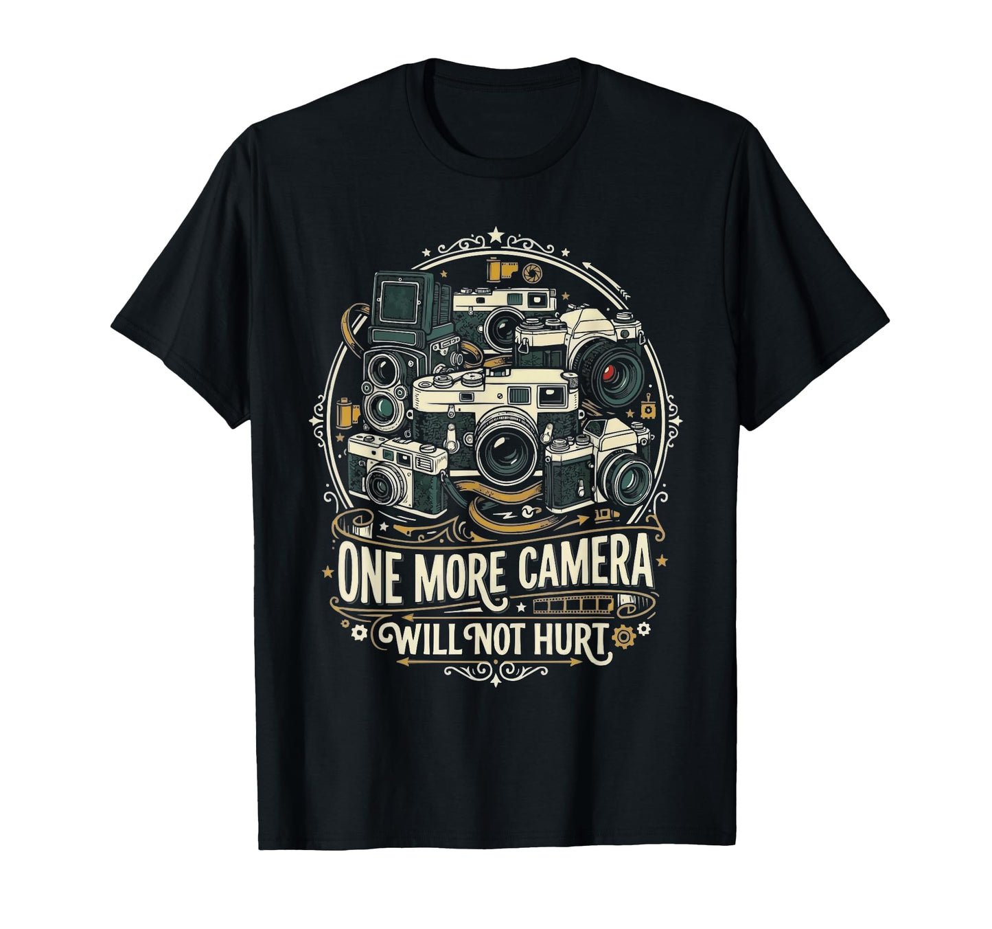 Camera Collector Photography T-Shirt - Fun Novelty Design Men Women - T-Shirt, Sweatshirt, Hoodie