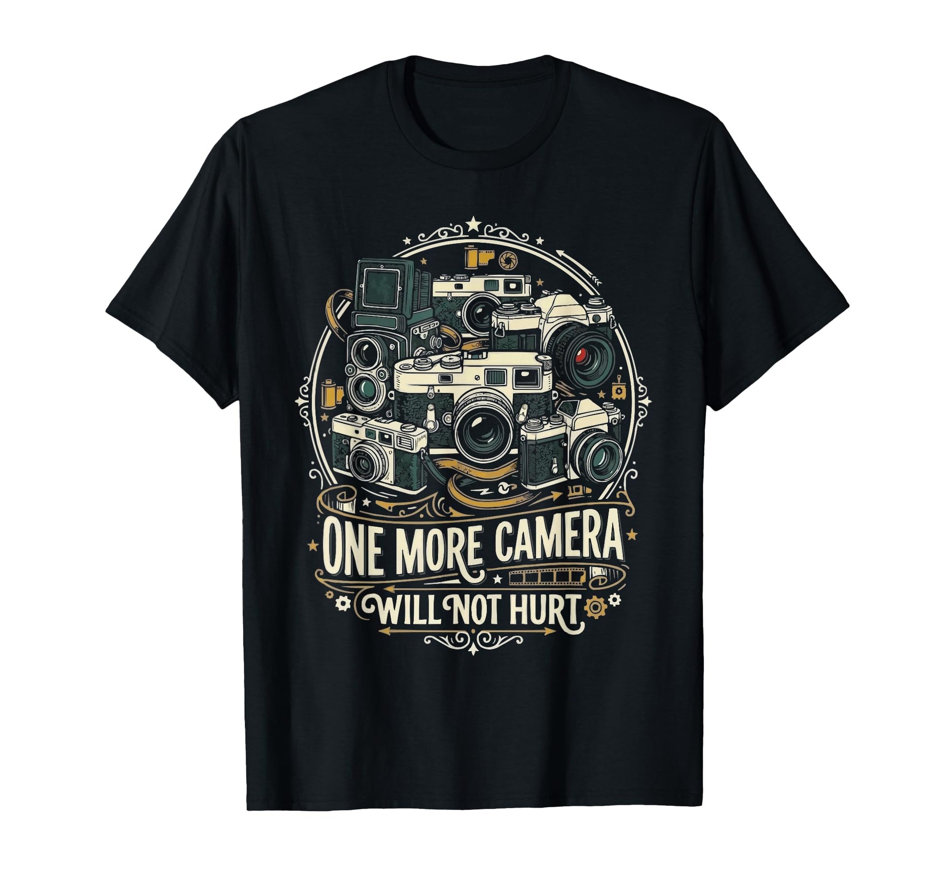 Camera Collector Photography T-Shirt - Fun Novelty Design Men Women - T-Shirt, Sweatshirt, Hoodie