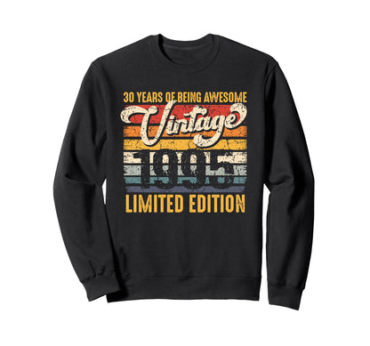 30 Years Being Awesome 1993 Sweatshirt - Custom Art Print Unisex - T-Shirt, Sweatshirt, Hoodie