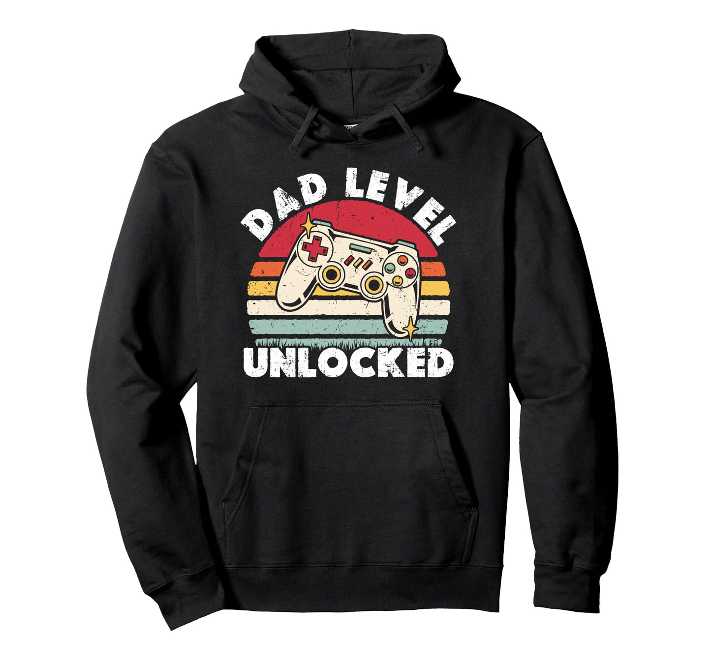 Dad Level Unlocked Funny New Dad Gamer Hoodie - Trendy Graphic Men Women - T-Shirt, Sweatshirt, Hoodie