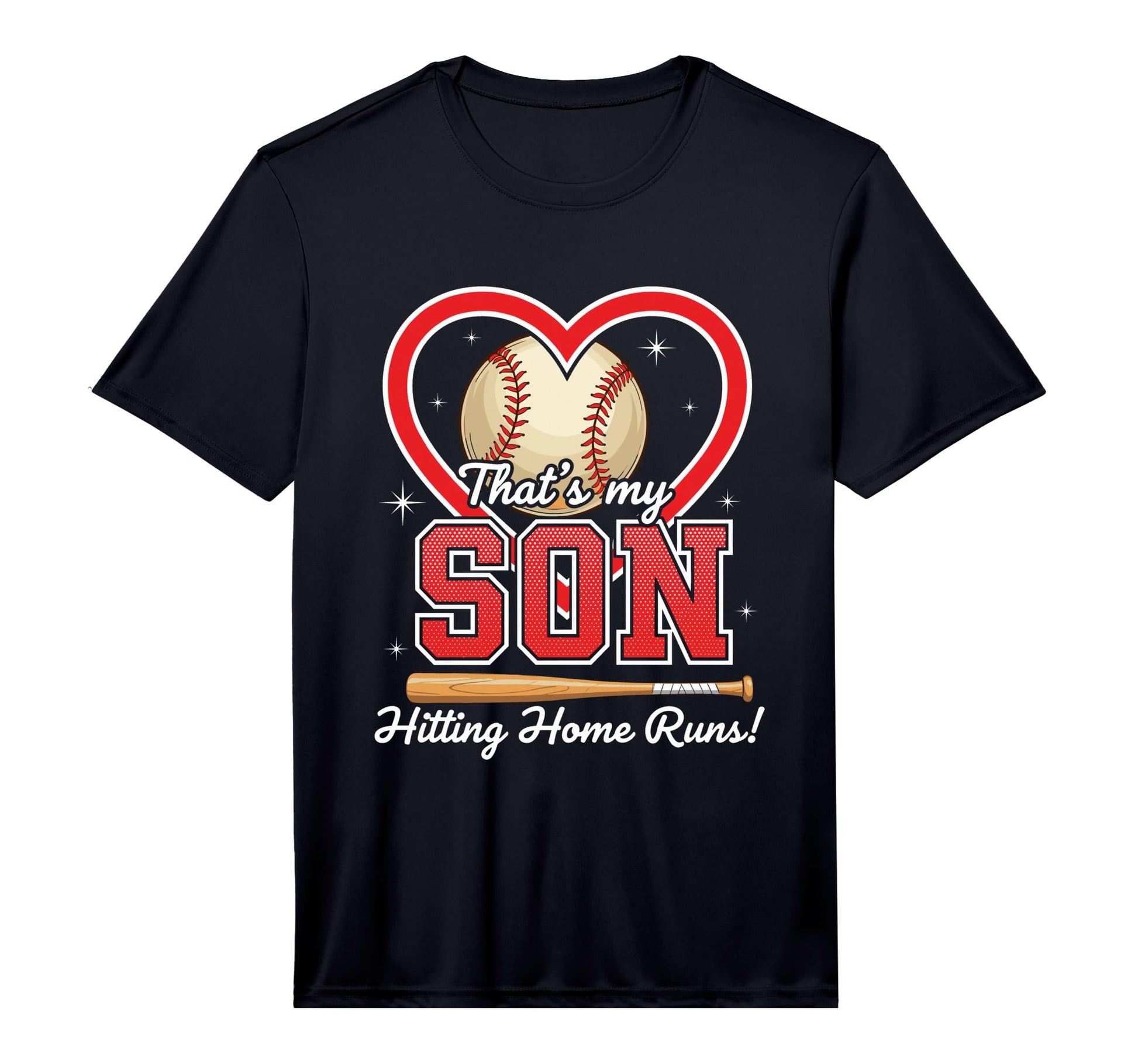 Mens Proud Baseball Parent Son T-Shirt - Casual Everyday Wear Men Women - T-Shirt, Sweatshirt, Hoodie