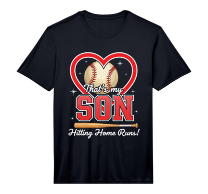 Mens Proud Baseball Parent Son T-Shirt - Casual Everyday Wear Men Women - T-Shirt, Sweatshirt, Hoodie