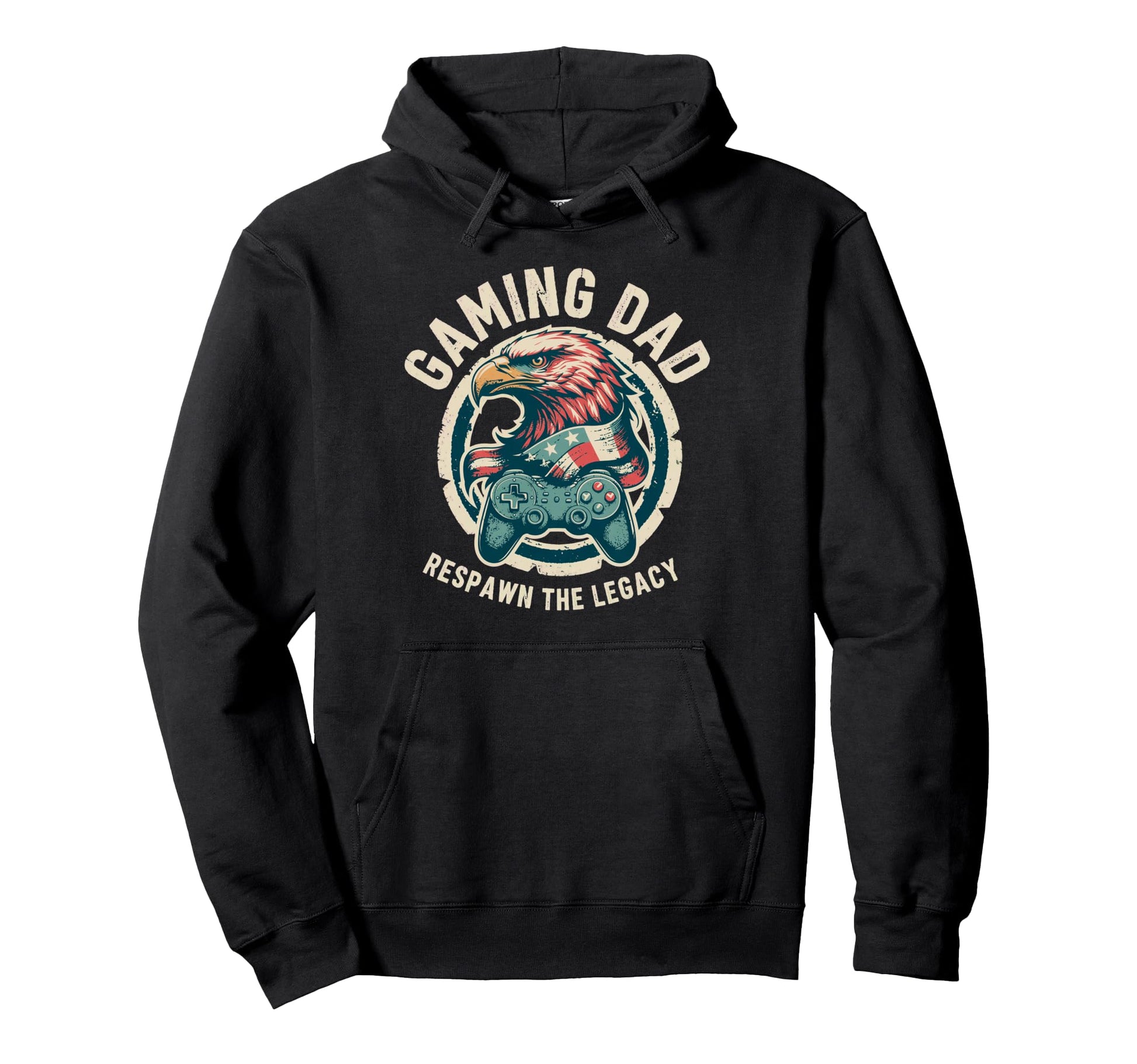 American Fathers Day Respawn Legacy Hoodie - Trendy Graphic for Adults - T-Shirt, Sweatshirt, Hoodie