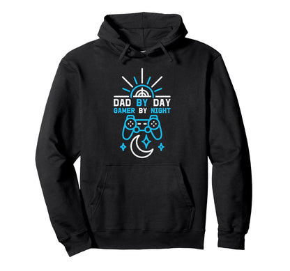 Mens Dad Day Gamer Night Gaming Hoodie - Custom Art Print for Adults - T-Shirt, Sweatshirt, Hoodie