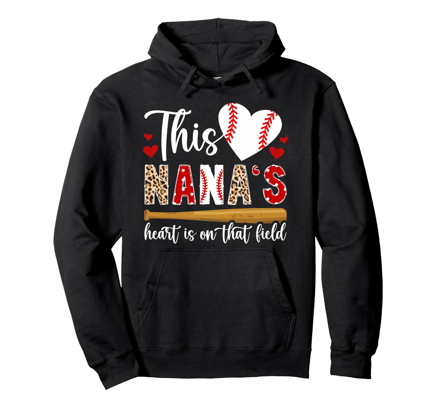 That Field Baseball Nana Baseball Hoodie - Custom Art Print Men Women - T-Shirt, Sweatshirt, Hoodie
