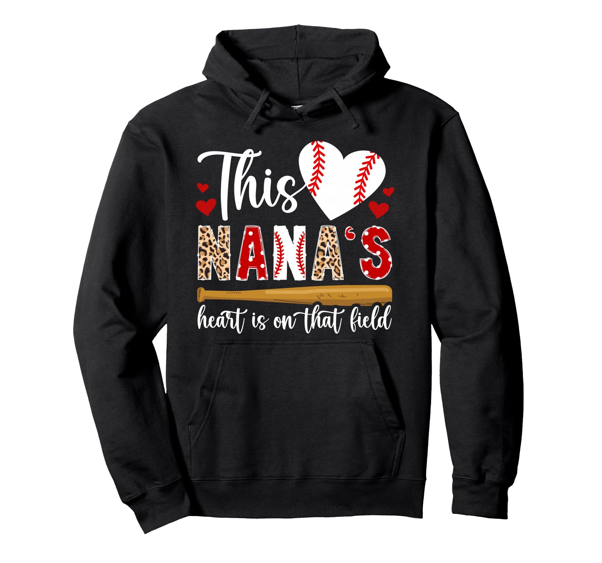 That Field Baseball Nana Baseball Hoodie - Custom Art Print Men Women - T-Shirt, Sweatshirt, Hoodie