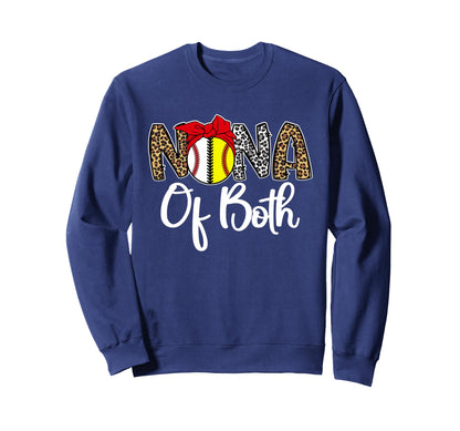 Nana Both Softball Baseball Nana Sweatshirt - Aesthetic Graphic Men Women - T-Shirt, Sweatshirt, Hoodie