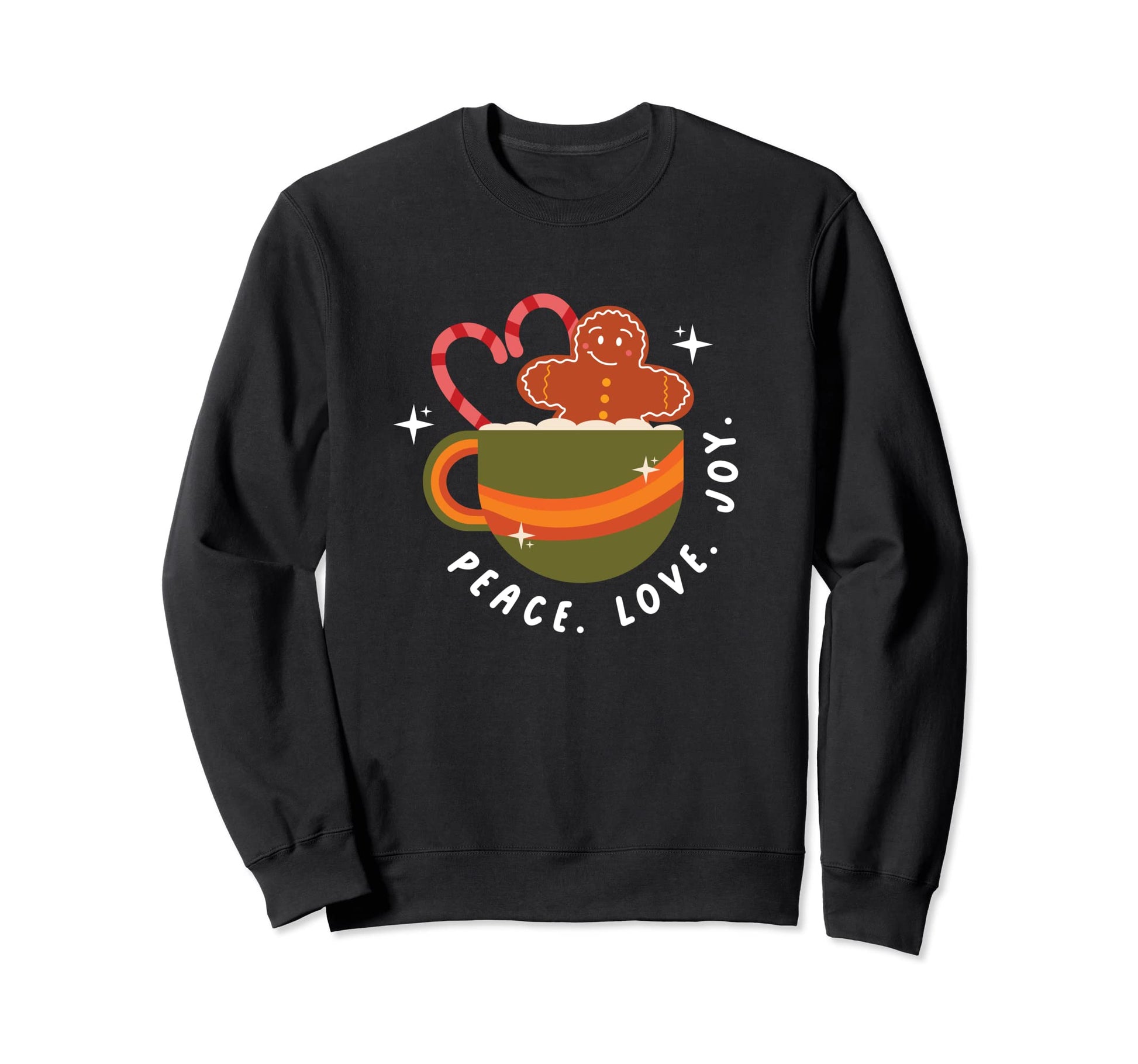 Peace Love Joy Sweatshirt - Unique Graphic for Adults - T-Shirt, Sweatshirt, Hoodie