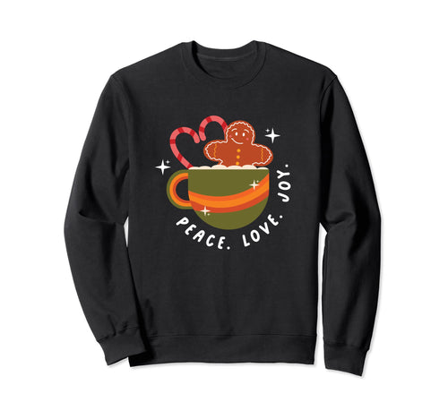 Peace Love Joy Sweatshirt - Unique Graphic for Adults - T-Shirt, Sweatshirt, Hoodie