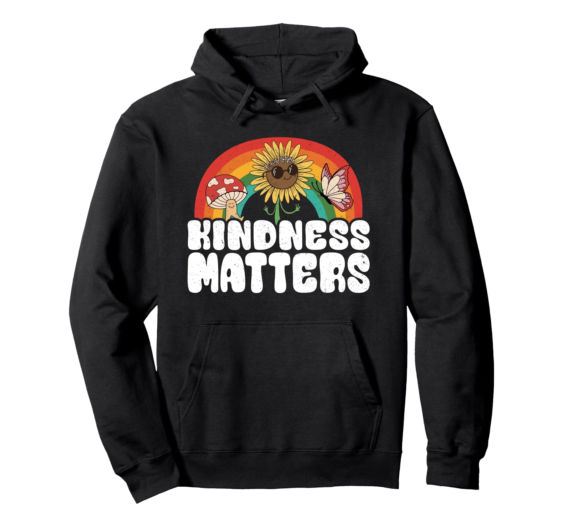 Hippie Sunflower Rainbow Sped Teacher Hoodie - Unique Graphic for Adults - T-Shirt, Sweatshirt, Hoodie
