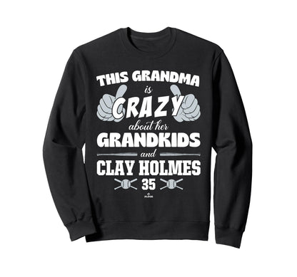 Grandma Crazy Clay Holmes New York Sweatshirt - Unique Graphic for Adults - T-Shirt, Sweatshirt, Hoodie