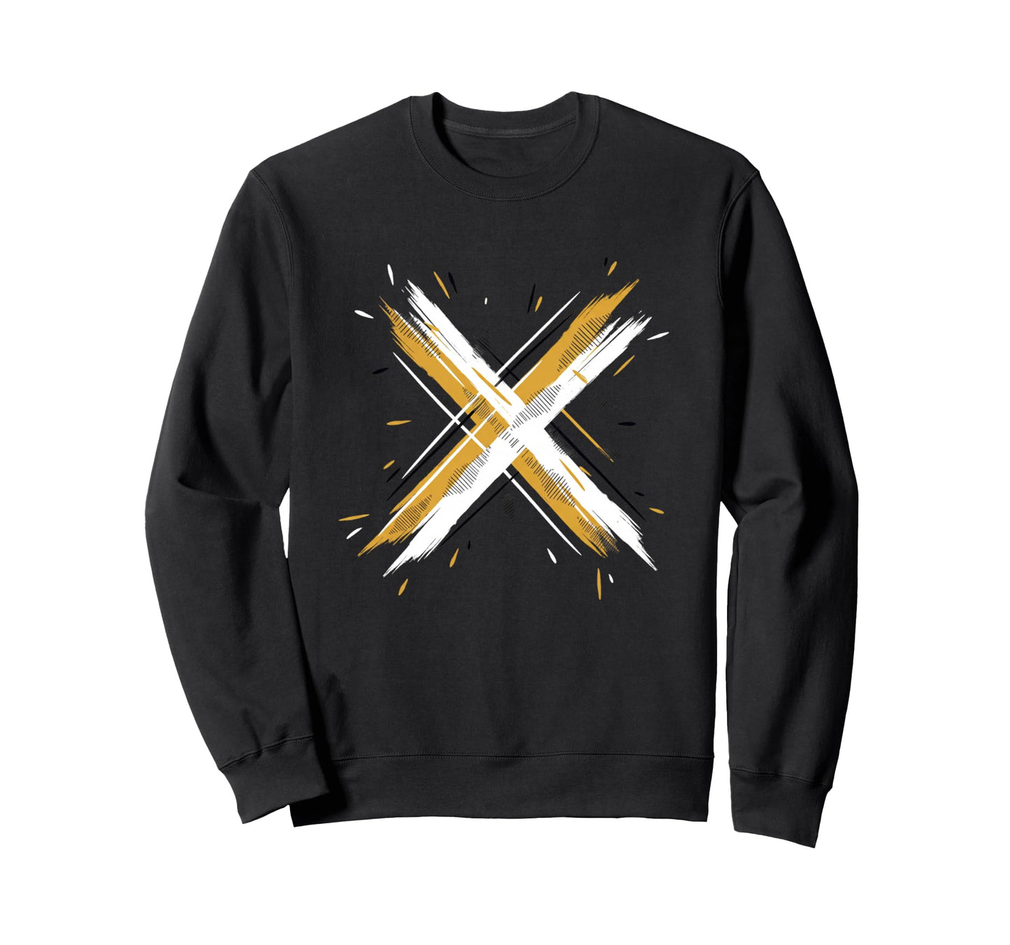 Paintbrush Cross 90S Nostalgia Funny Sweatshirt - Novelty Apparel Men Women - T-Shirt, Sweatshirt, Hoodie
