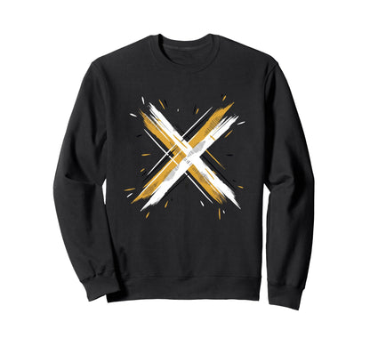 Paintbrush Cross 90S Nostalgia Funny Sweatshirt - Novelty Apparel Men Women - T-Shirt, Sweatshirt, Hoodie