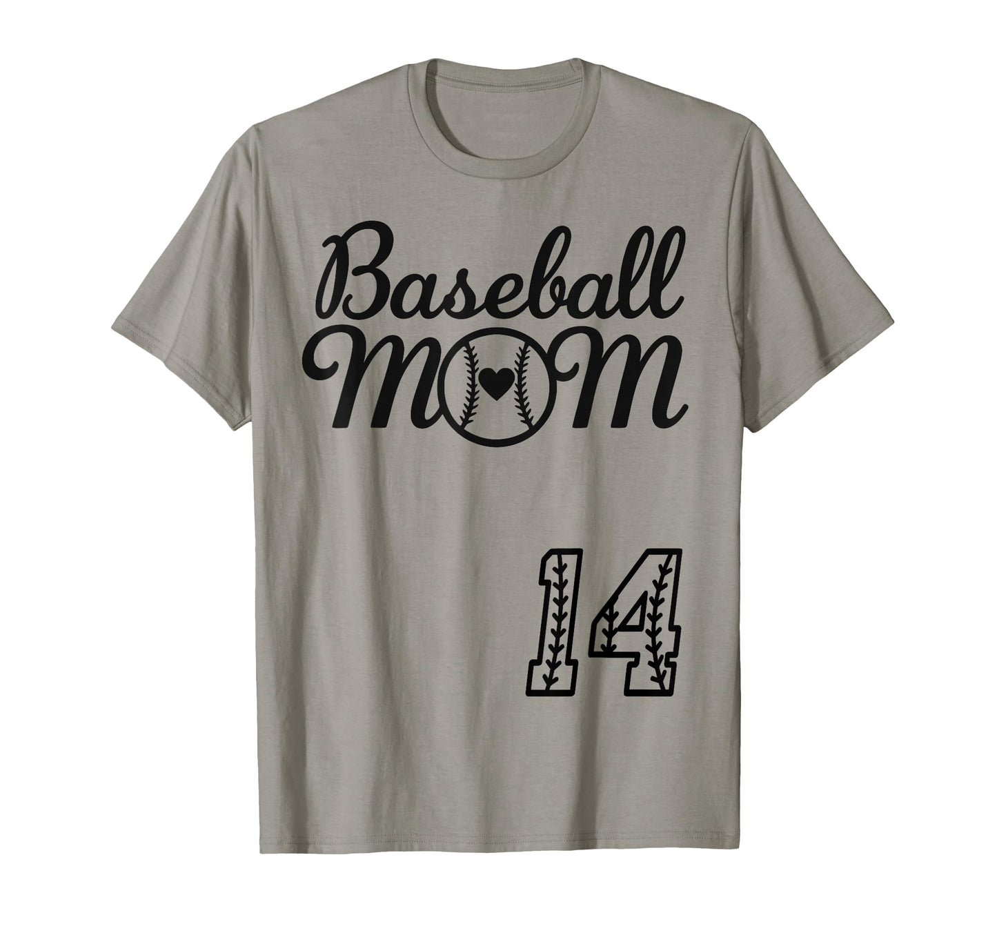 Baseball Mom Jersey 14 Baseball T-Shirt - Minimalist Print Men Women - T-Shirt, Sweatshirt, Hoodie