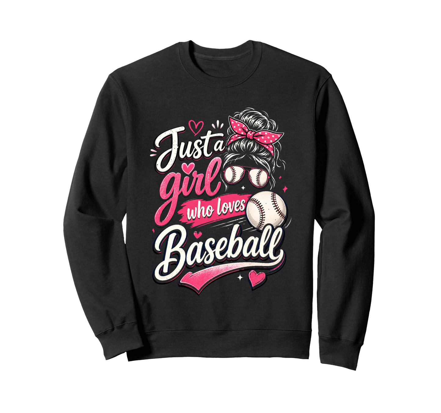 Just Who Loves Baseball Valentines Sweatshirt - Graphic Print for Adults - T-Shirt, Sweatshirt, Hoodie