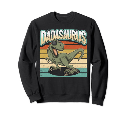 Dada Fathers Day Saurus Dinosaur T Sweatshirt - Custom Art Print Unisex - T-Shirt, Sweatshirt, Hoodie
