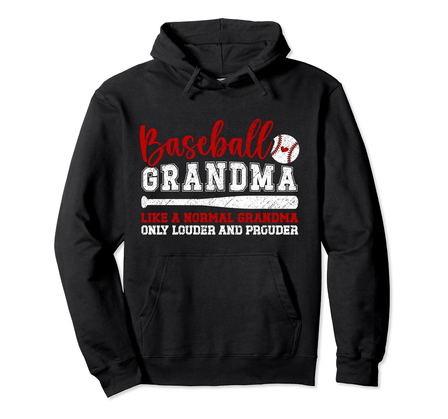 Baseball Grandma Funny Grandmother Hoodie - Novelty Apparel Unisex - T-Shirt, Sweatshirt, Hoodie