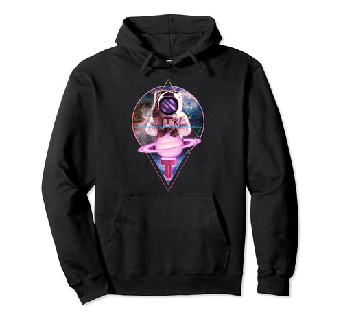Astronaut Saturn Spinning Aesthetic Hoodie - Unique Graphic Men Women - T-Shirt, Sweatshirt, Hoodie