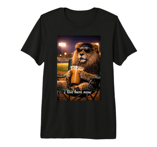 Funny Lion Ballfield Baseball Field T-Shirt - Streetwear Style for Adults - T-Shirt, Sweatshirt, Hoodie
