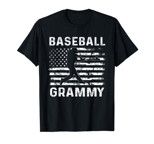 Baseball Grammy Grandma Usa Flag 4Th T-Shirt - Unique Graphic for Adults - T-Shirt, Sweatshirt, Hoodie