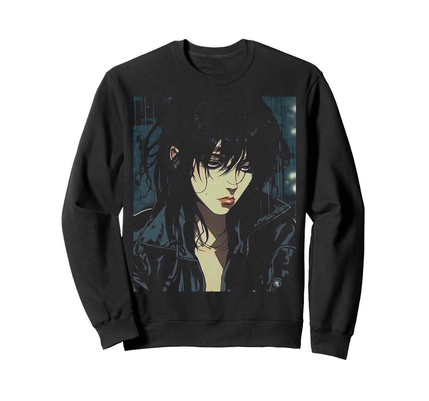 90S Sad Anime Aesthetic Goth Soft Sweatshirt - Trendy Graphic Men Women - T-Shirt, Sweatshirt, Hoodie