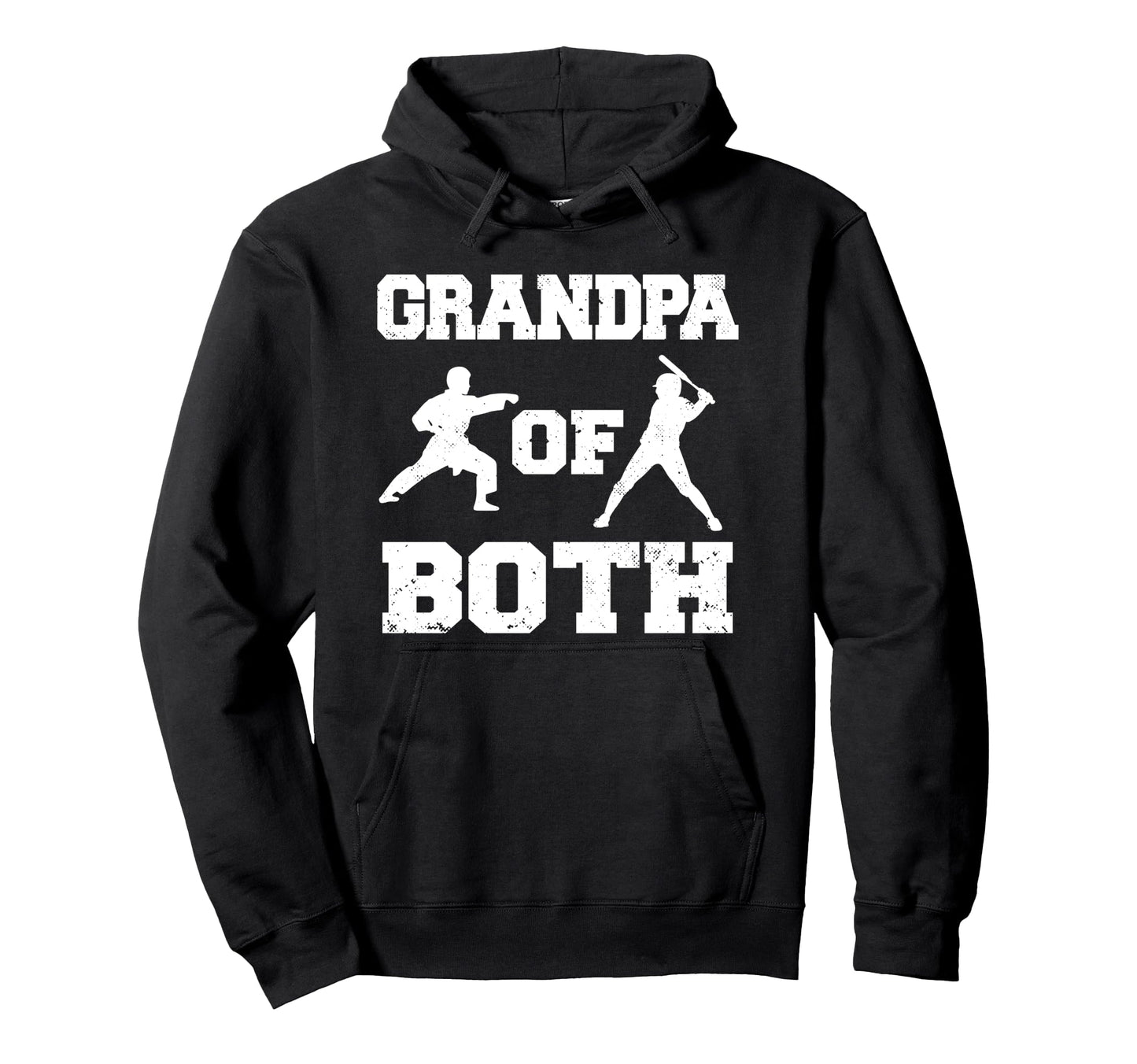 Grandpa Both Funny Baseball And Karate Hoodie - Custom Art Print Men Women - T-Shirt, Sweatshirt, Hoodie