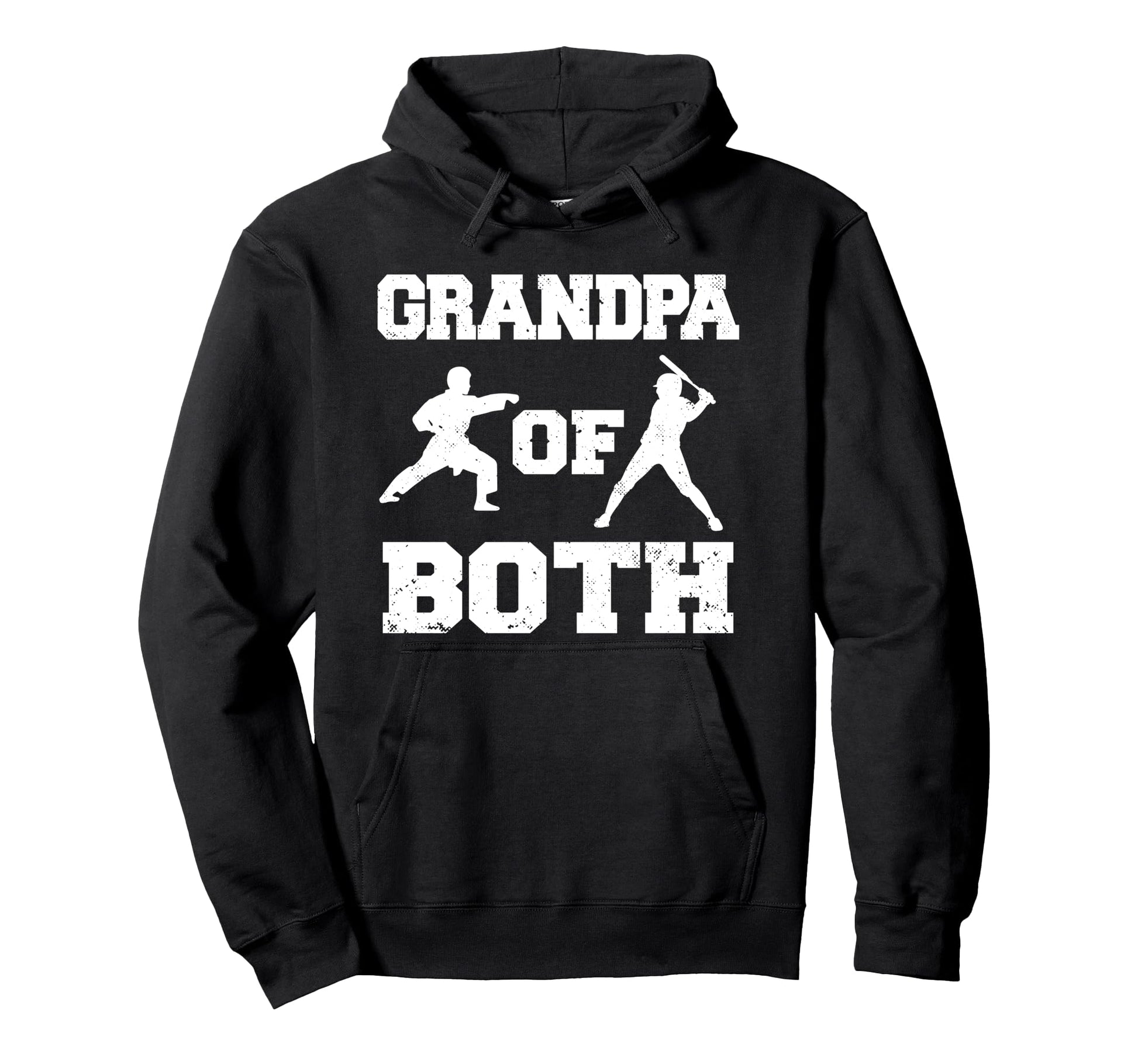 Grandpa Both Funny Baseball And Karate Hoodie - Custom Art Print Men Women - T-Shirt, Sweatshirt, Hoodie